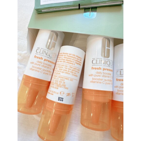 Clinique Fresh Pressed Daily Booster With Pure Vitamin C 10% - Set Of 4 Boosters - Picture 2 of 3